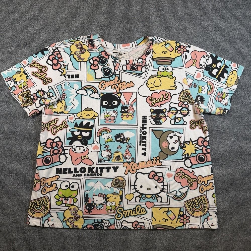 Hello Kitty And Friends Sanrio Womens 2X T-Shirt Cartoon Graphic